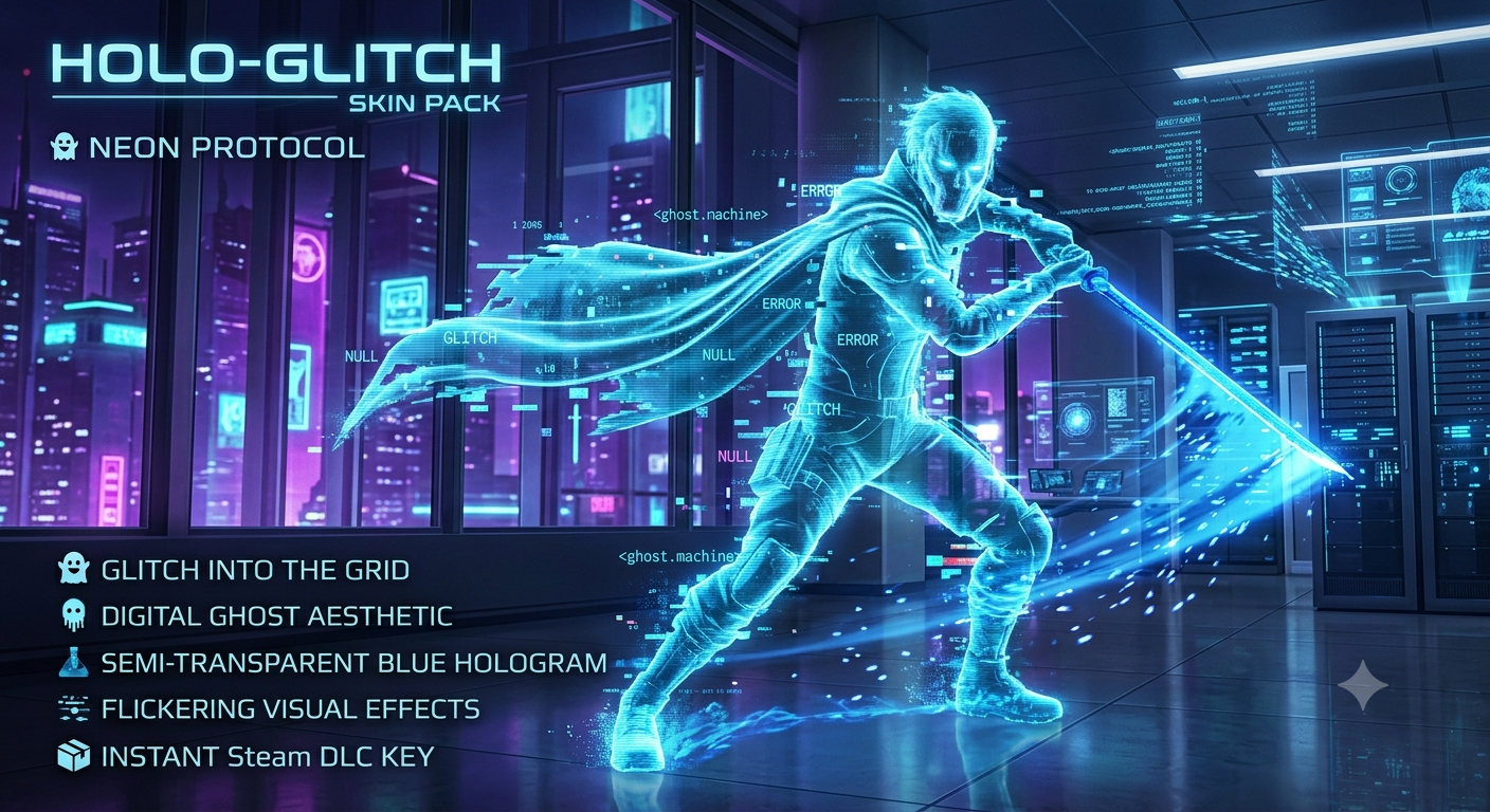 The "Holo-Glitch" Character Skin